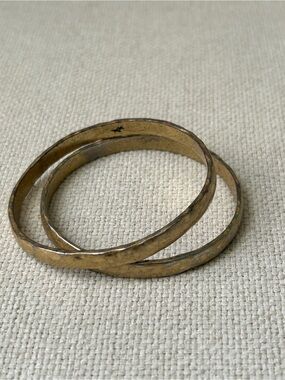 Kenneth Cole Gold Tone Bangles set of 2